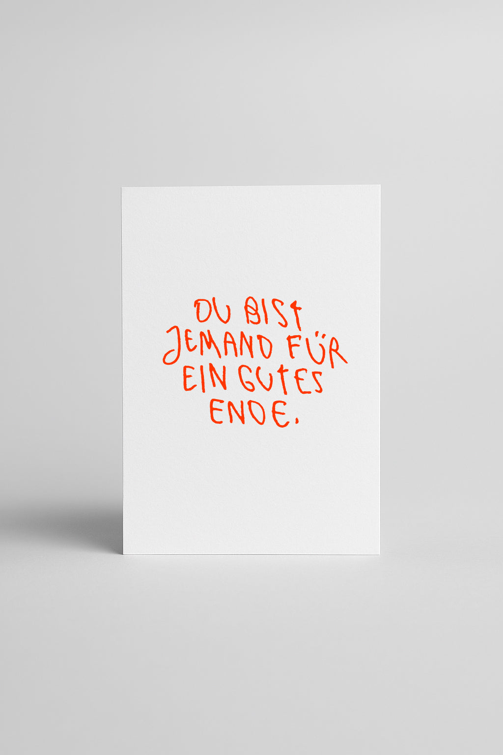 SIEBDRUCK "GUTES ENDE“