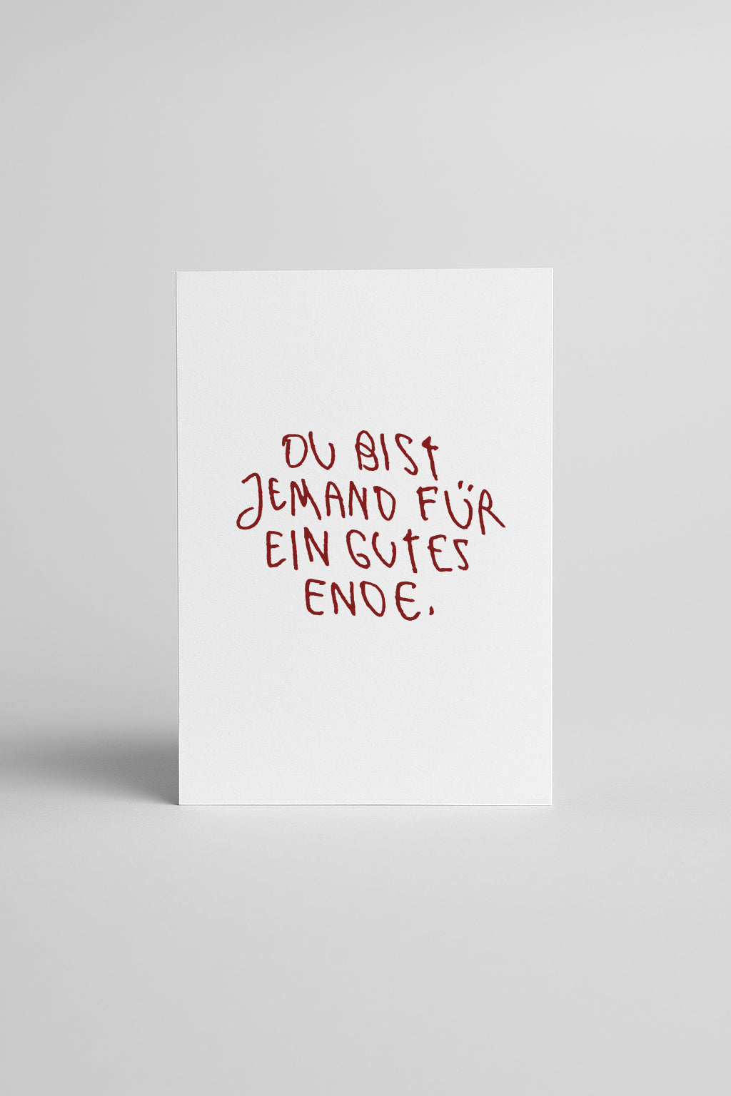 SIEBDRUCK "GUTES ENDE“