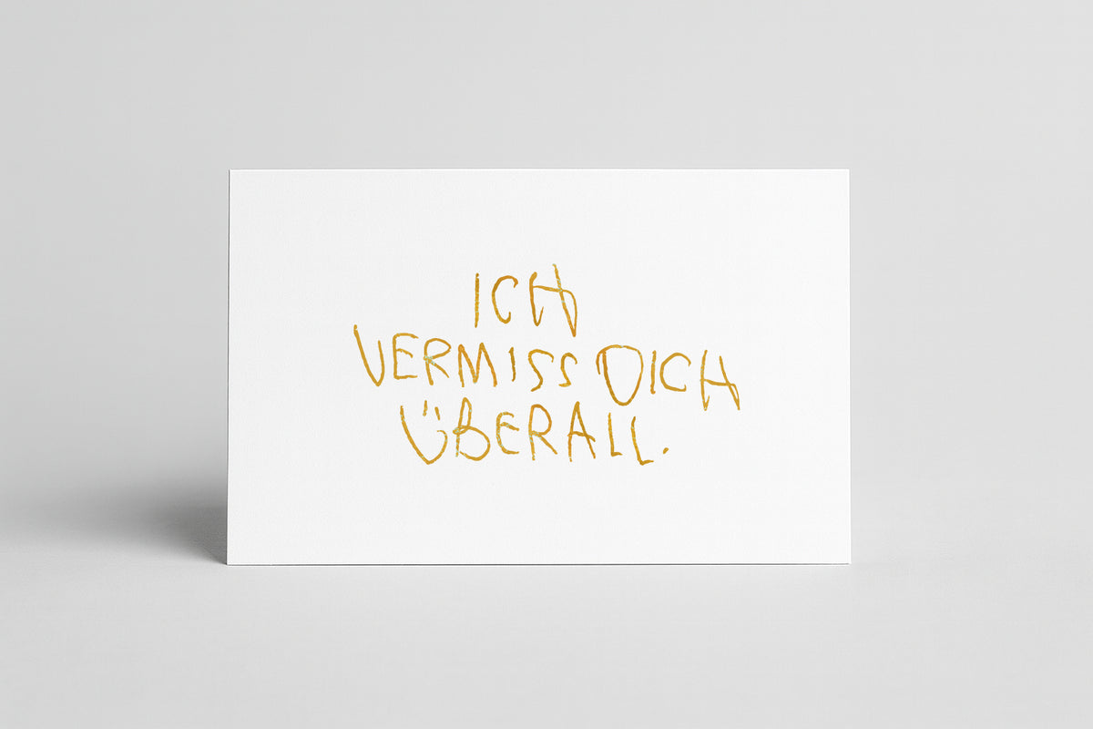 SIEBDRUCK "VERMISS DICH“