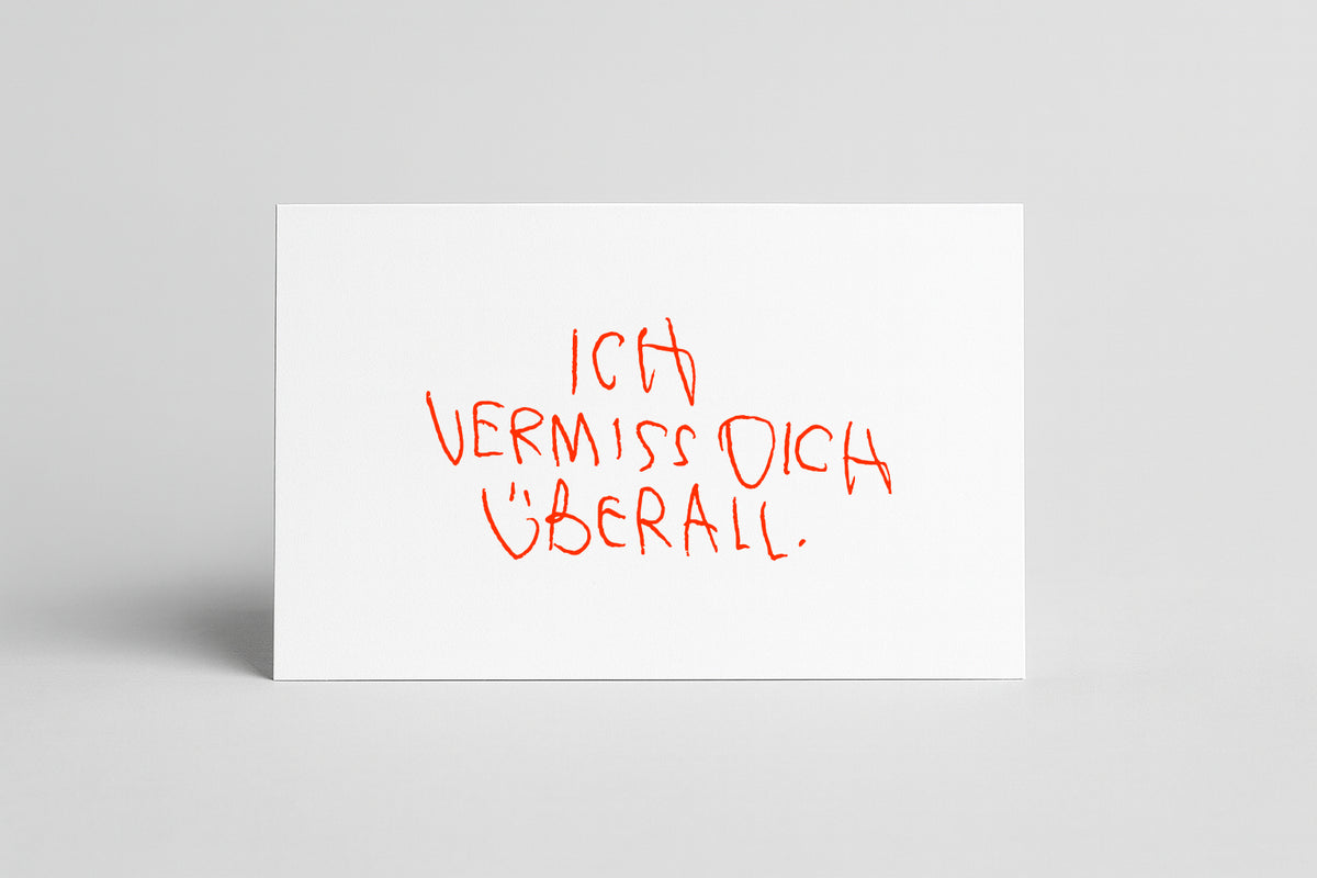 SIEBDRUCK "VERMISS DICH“