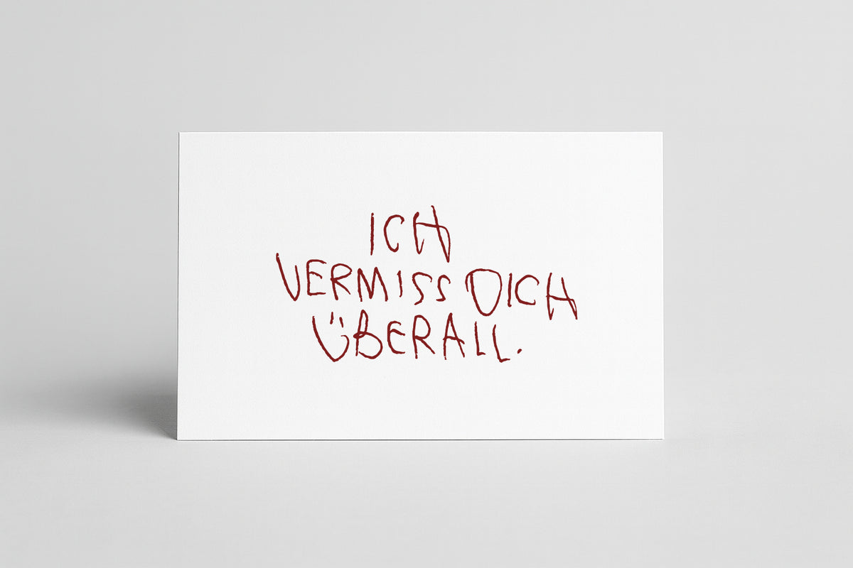 SIEBDRUCK "VERMISS DICH“