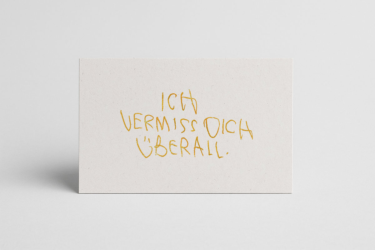SIEBDRUCK "VERMISS DICH“