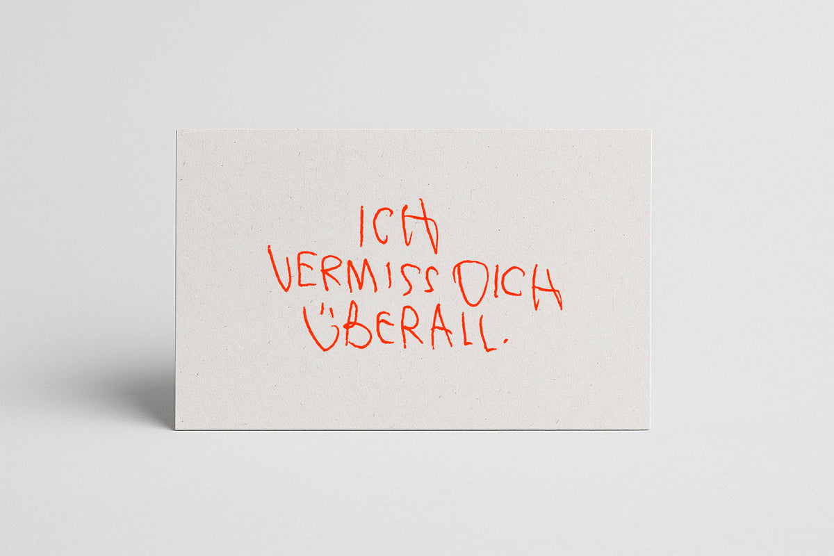 SIEBDRUCK "VERMISS DICH“