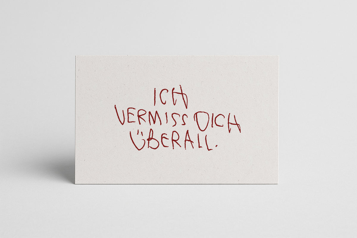 SIEBDRUCK "VERMISS DICH“