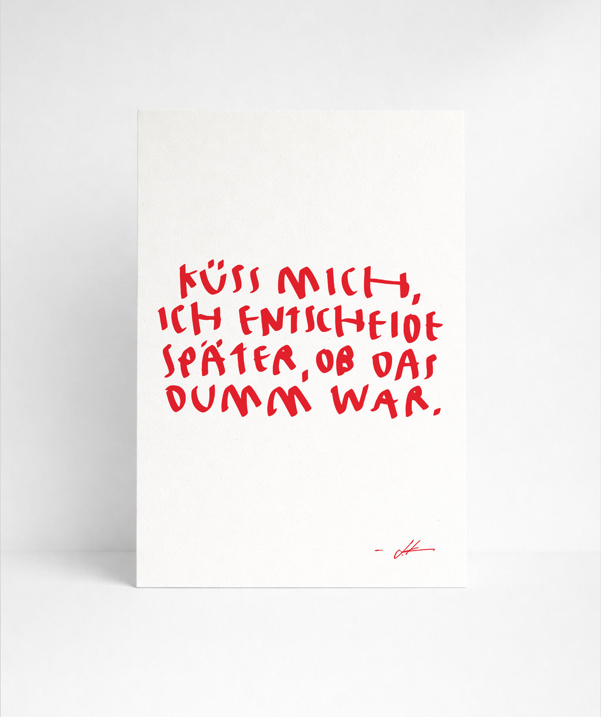 A4 "ICH ENTSCHEIDE“ PRINT