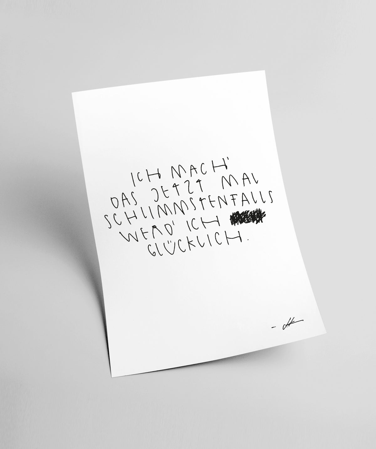 A3 "SCHLIMMSTENFALLS“ PRINT
