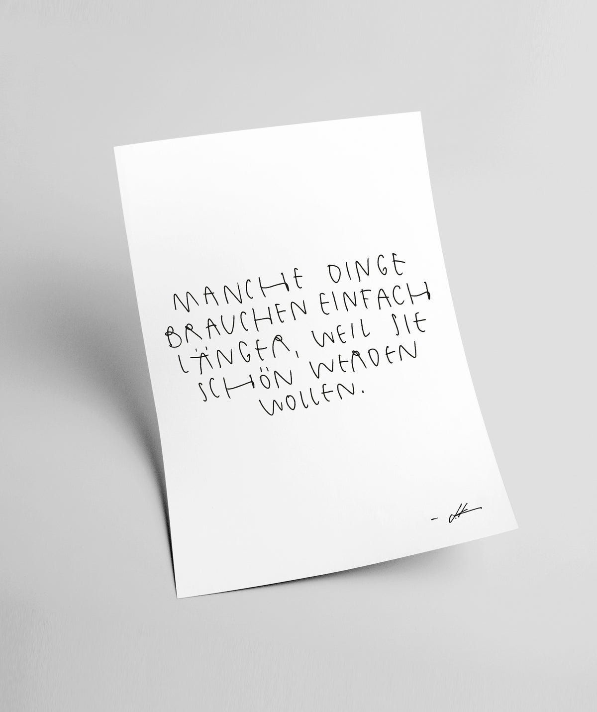 A3 "SCHÖN WERDEN“ PRINT