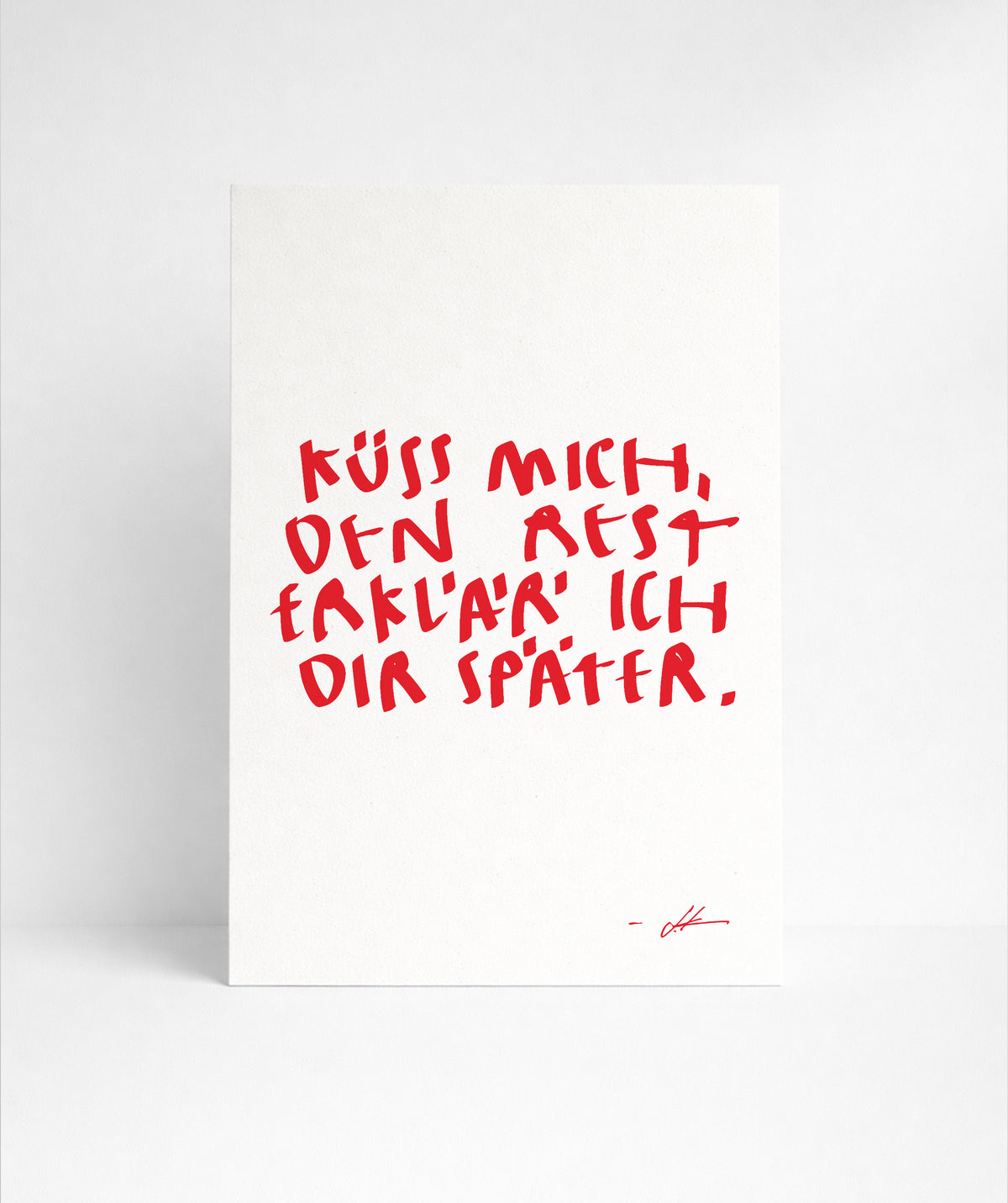 A4 "SPÄTER“ PRINT