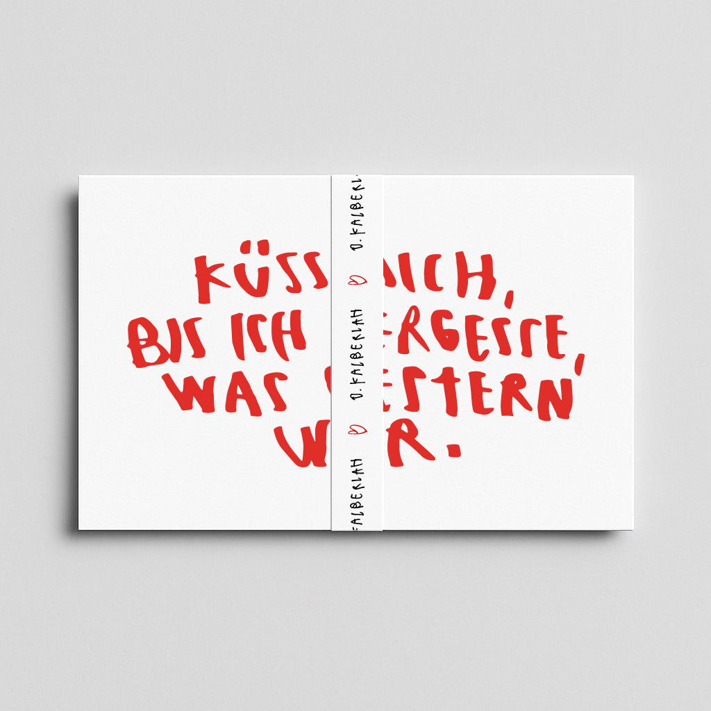 "KÜSS MICH" POSTKARTEN-SET